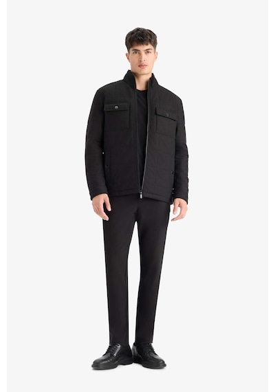 Defacto Slim Fit Dar Kesim Dik Yaka Astarlı Fermuarlı Cepli Kışlık Şişme Penye Mont E7888ax25aubk27 Siyah Defacto Slim Fit Dar Kesim Dik Yaka Astarlı Fermuarlı Cepli Kışlık Şişme Penye Mont E7888ax25aubk27 Siyah