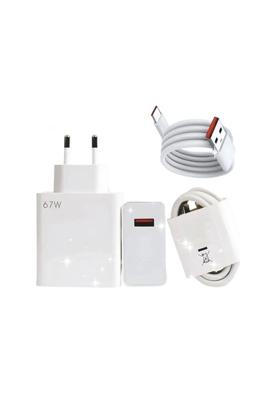 6wl Model- 67w Type-c Turbo Super Fast- Ev Şarj Aleti Duvar Şarj Cihazı