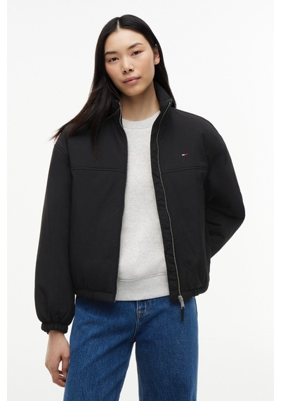 Tommy Hilfiger Tjw Kadın Dolgulu Dik Yaka Siyah Ceket-16392