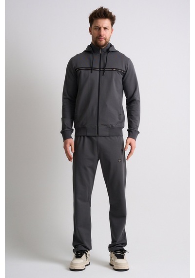 Shooter Sportswear Shooter Klasik Erkek Eşofman Takımı Çıkartılabilir Kapüşonlu Rahat Kalıp Füme Shooter Sportswear Shooter Klasik Erkek Eşofman Takımı Çıkartılabilir Kapüşonlu Rahat Kalıp Füme