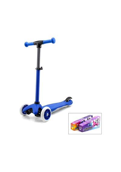 Bezos Vintage Çocuk Scooter - Ayarlı 55 71 Cm, 40 Kg Taşıma Bezos1 Çok Renkli