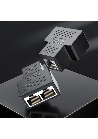 1 To 2 Ethernet Splitter Çoğaltıcı Adaptör