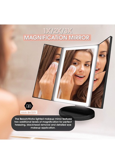 Led Işıklı Ve Dokunmatik Ekranlı Makyaj Aynası, Parlama Önleyici Aydınlatma Pili Ve Usb Güç Kaynağı İle Aydı Genel