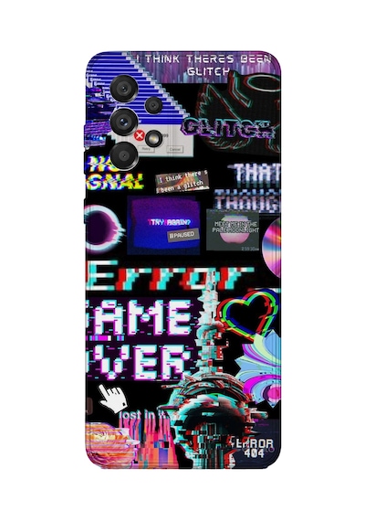 Samsung Galaxy M52 Uyumlu Baskılı Şeffaf Telefon Kılıfı Koleksiyon: Neondream District 8