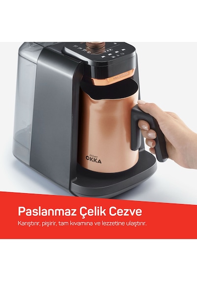 Arzum OKKA OK0036 Rich Pro Plus 700 W Su Hazneli Türk Kahvesi Makinesi