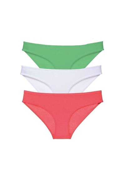 3 Adet Süper Eko Set Likralı Kadın Slip Külot 546 Beden: Xl Standart