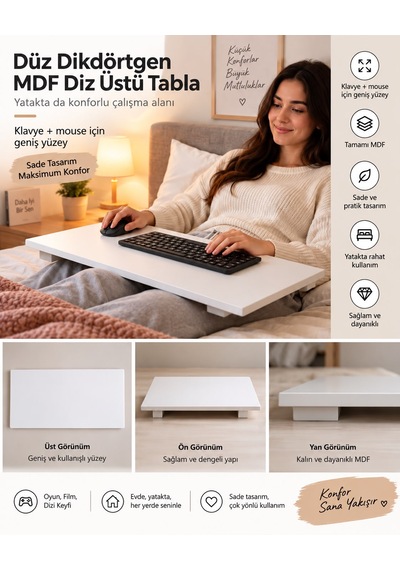 Yatak Setup Monitör Standı Dar Alanda Çok İş