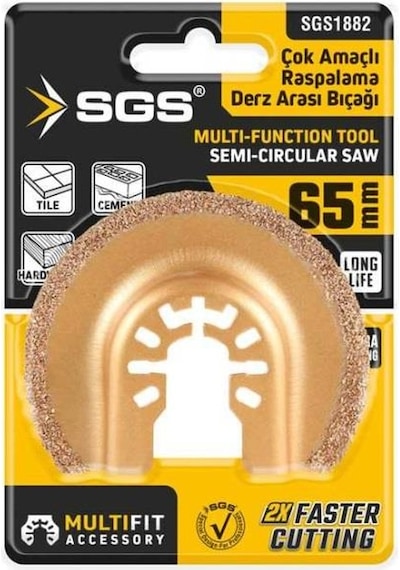 Sgs 1882 Multı-tools Kesici Ve Raspalama Derz Arası Temizleme Karbür 65mm