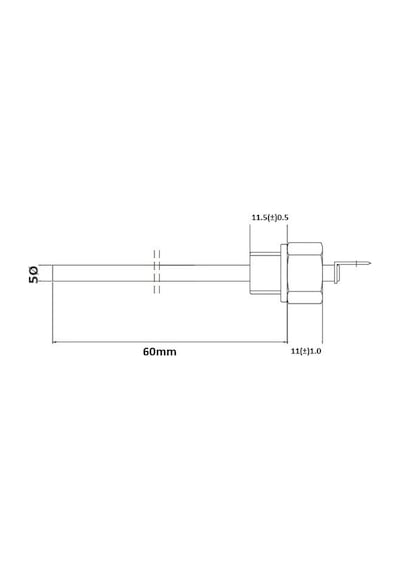 Su Seviye Tespit Probu 6v-48v 60mm Soğutma Suyu Müşürü