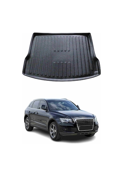 Audi Q5 2009-2017 Arası Uyumlu Araca Özel Kauçuk Tpe Bagaj Havuzu Siyah