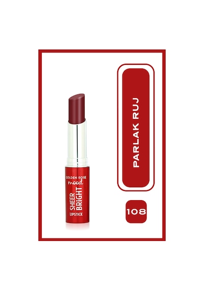 Mood Sheer Parlak Ruj No:108 Rosy Plum 108