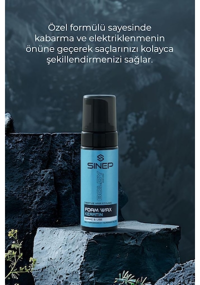 Sinep Boldy Series Keratin İçerikli Foam Köpük Wax 150 Ml