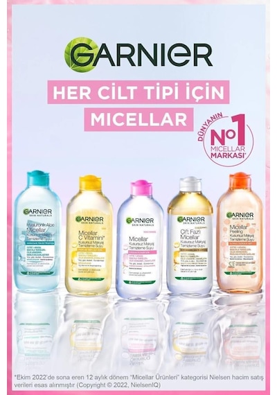 Garnier C Vitamini Parlak Görünmez Doku Yüz Güneş Kremi SPF50+ 40 ML + Micellar Makyaj Temizleme Suyu 100 ML