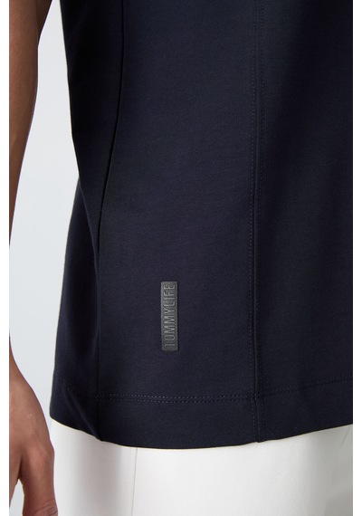 Tommy Life Lacivert Pamuklu Kalın Yumuşak Dokulu Oversize Fit Basic Erkek T-shirt - 88349 Lacivert