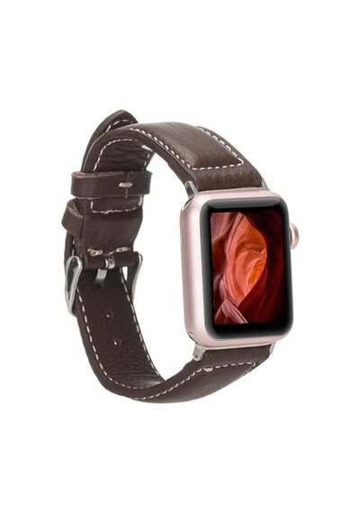 Bouletta Apple Watch Uyumlu Deri Kordon 42-44-45Mm Nm4-As4 Kahve