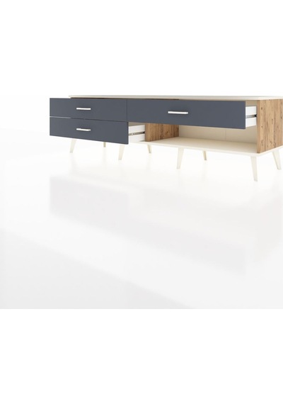 Hyperion Tv Ünitesi 3 Çekmeceli 176x44x51 Çam-aytaşı/antrasit Aytası/antrasıt Hyperion Tv Ünitesi 3 Çekmeceli 176x44x51 Çam-aytaşı/antrasit Aytası/antrasıt