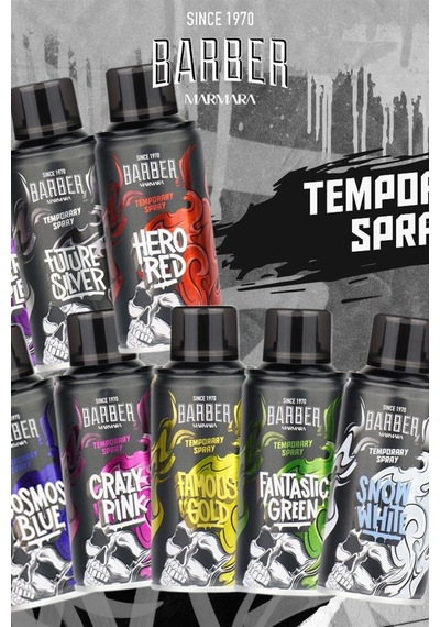 Barber Marmara Geçici Renkli Saç Spreyi Altın 150 Ml