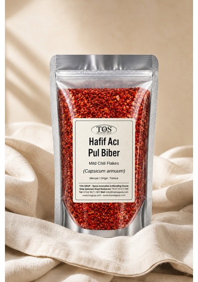 Hafif Acı Pul Biber 100 gr (1. Kalite) Capsicum annuum / Mild Chili Flakes