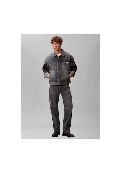Calvin Klein 90s Blue Ash Stone T, Sco, S Erkek Gri Kot Ceket-16131