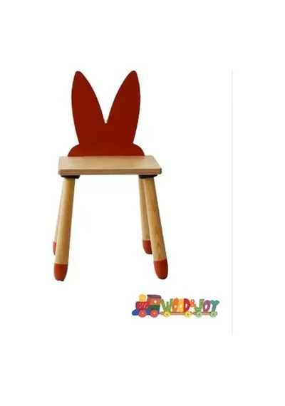 Wood&joy Renkli Hayvan Karakterli Sandalye Tavşan - Sorbe