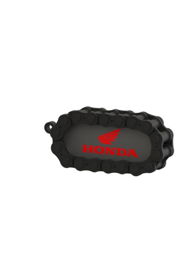 Honda Marka Uyumlu Motosiklet Anahtarlığı Kırmızı - Siyah
