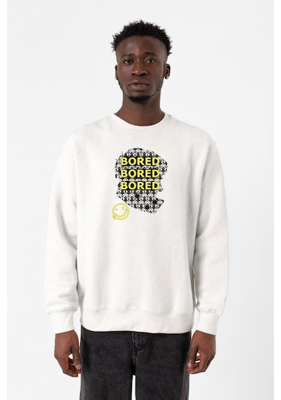 Sherlock Bored Beyaz Erkek 2ip Sweatshirt 001