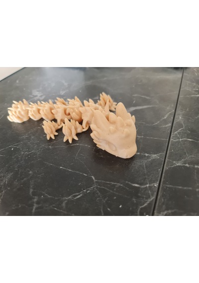 Ahşap Malzeme Yavru Kertenkele Sürüngen Oyuncak Hareketli 10cm