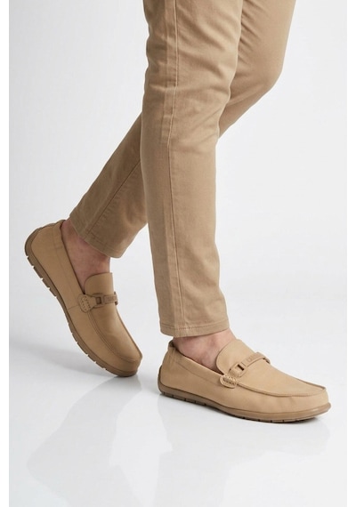 Gamelu Bej Keten Hafızalı Taban Hafif Erkek Casual Ayakkabı Scany M