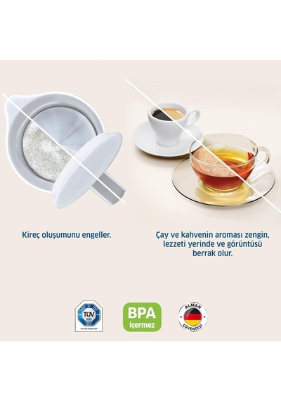 Brıta Aluna Xl Filtreli Su Arıtma Sürahisi - Beyaz Diğer