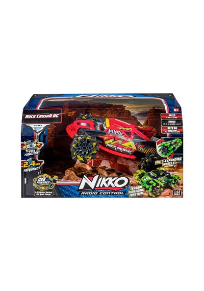Nikko 1:12 Rc Rock Crushr 4wd 2.4 Ghz 14 Km/s Usb Şarj 33 Cm Red Lightning Çok Renkli