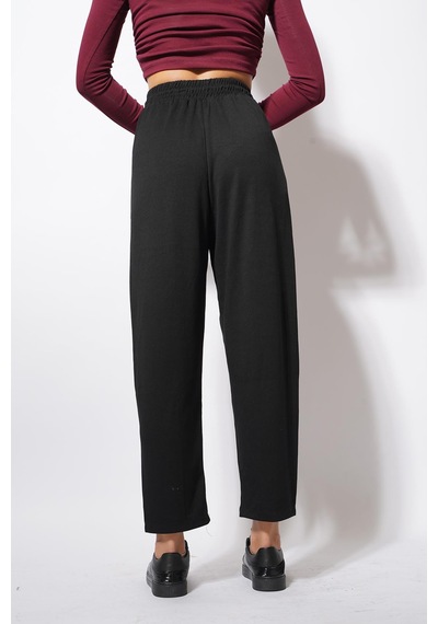 Ckm Moda Derp Modal Şalvar Balon Pantolon Siyah Ckm Moda Derp Modal Şalvar Balon Pantolon Siyah