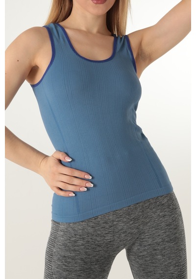 Gigotto Kadın Seamless Fitilli Atlet 001