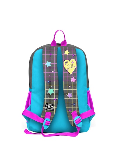 Coral High Kids Gri Mavi Pembe Anime Desenli 3 Lü Okul Çanta Seti Set0123737