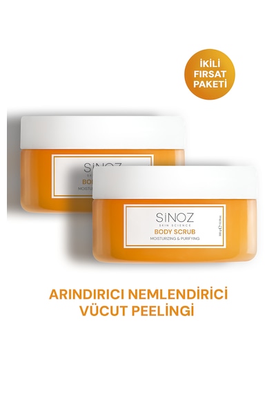 Sinoz Body Scrub Besleyici Nemlendirici Vücut Peelingi 2 x 300 G
