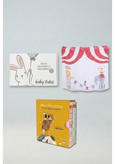 Sincap Kitap Circus Müslin & Bebek Üniversitesi Seti Bebek Hediyelik Seti
