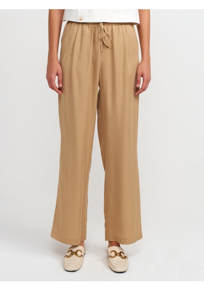 Dilvin Geniş Paça Özel Kesim Pantolon 101a71535 Camel