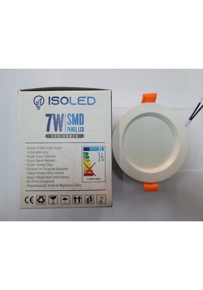 Isoled 7 Watt Spot Beyaz Kasa Beyaz Işık 6 Lı Paket Beyaz - Beyaz
