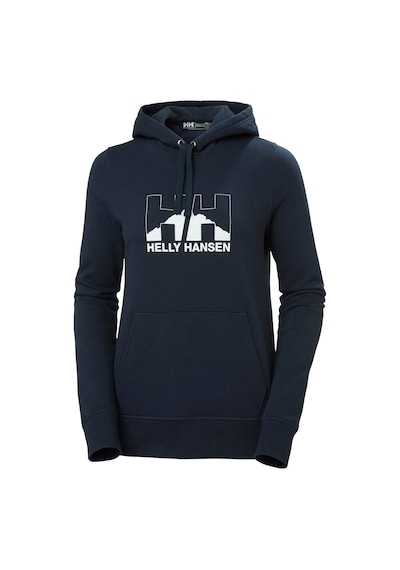 Helly Hansen W Nord Graphıc Pullover Kapişonlu Sweatshırt Lacivert