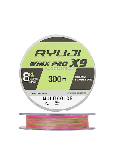 Ryuji Winx Pro X8+1 X9 300m Multicolor Örgü - İp Misina 0.12mm 8.6kg