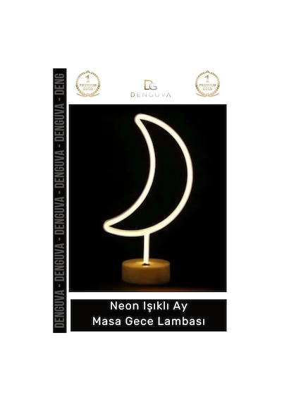 Gecelambası Modern Neon Led Dekoratif Estetik Şık Aydınlatma Ofis Çocuk Odası Komodin Masa Gece Lam Çok Renkli