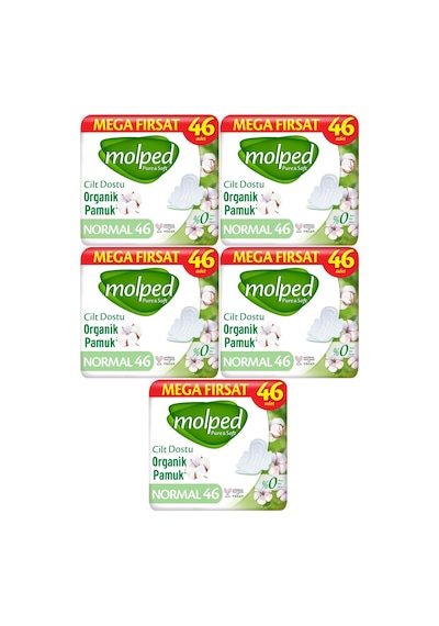Molped Pure&soft Hijyenik Ped Normal 230 5pk 46 Adet Mega Pk