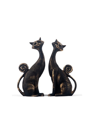 İkili Kedi Biblo Siyah