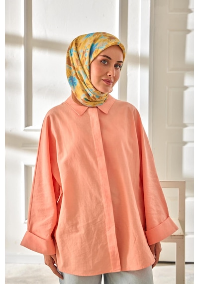 Silk Home Velora Eşarp 161001-47 Kahverengi, Gök Mavi, Bebe Mavi, Hardal