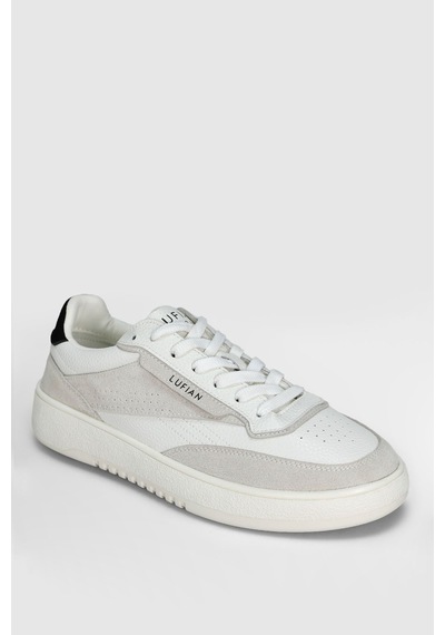 Lufian 112230252 Isaac Sneaker Erkek Deri Ayakkabı Beyaz