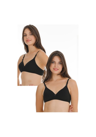 Parlingerie 2li Hamile Modal Kaplı Emzirme Sütyeni Siyah
