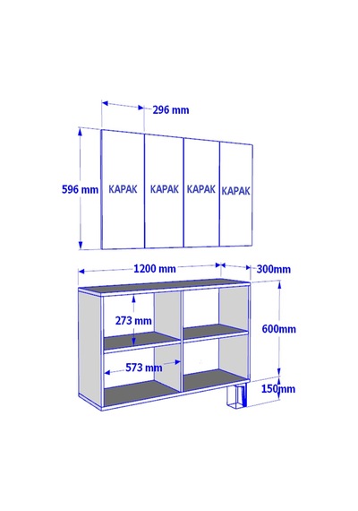 Ka1204a Sımple Konsol Ve Tv Sehpası Antrasit 120cm Ka1204a Sımple Konsol Ve Tv Sehpası Antrasit 120cm