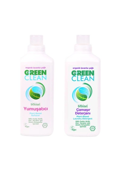 U Green Clean Lavanta Yağlı Çamaşır Yıkama Seti 2 x 1 L