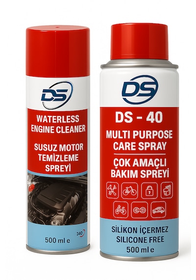Ds Motor Bakım Seti Susuz Motor Temizleyici + Multi Sprey