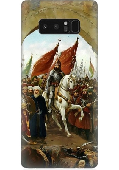 Samsung Galaxy Note 8 Uyumlu Fatih Sultan Mehmet İstanbul Desenli Silikon Kılıf