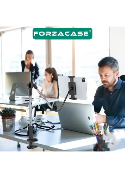 Forzacase 4.7 -12.9 Esnek Masaüstü Tablet & Telefon Tutucu 360 Döner, Ayarlanabilir Stand Fc1203